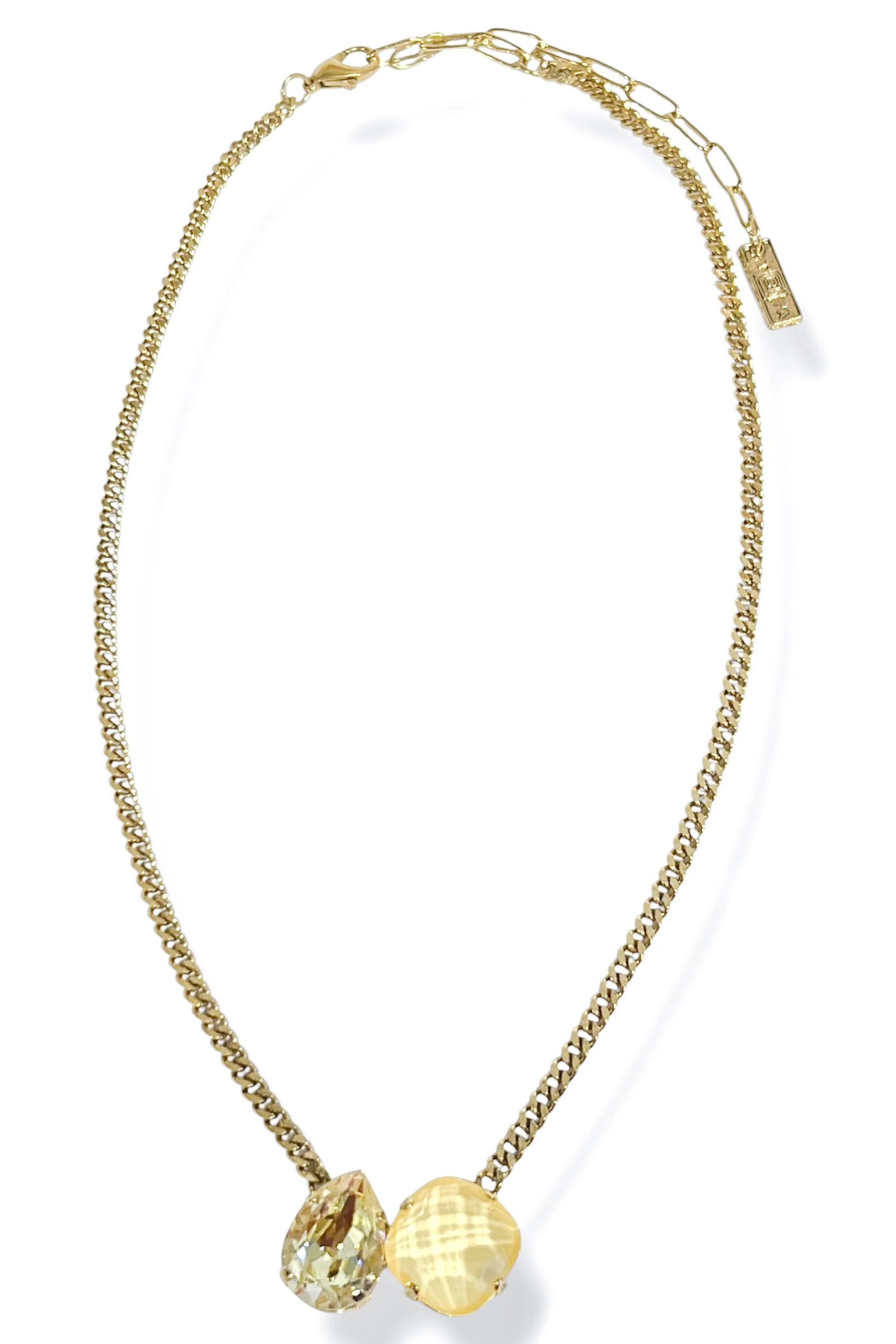 TOVA X TWT® Gia Antique Gold Ultra Canary Necklace