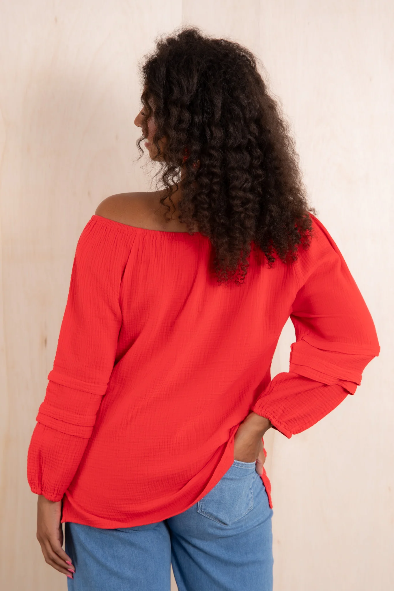 TRIBAL Bayberry Off Shoulder Long Sleeve Blouse *Final Sale* - Image 5