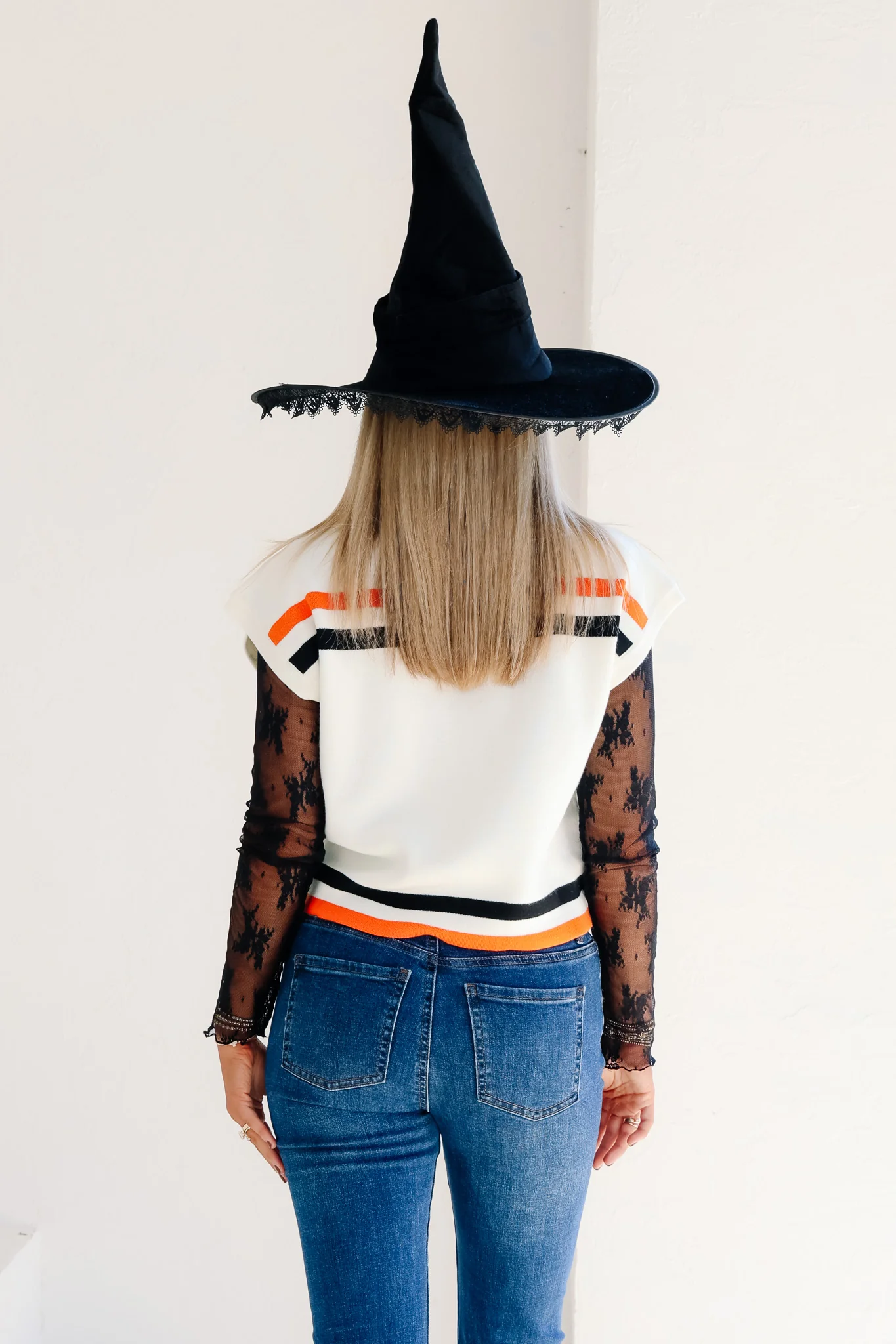 Queen of Sparkles Trick Or Treat White Short Sleeve Top - Image 6