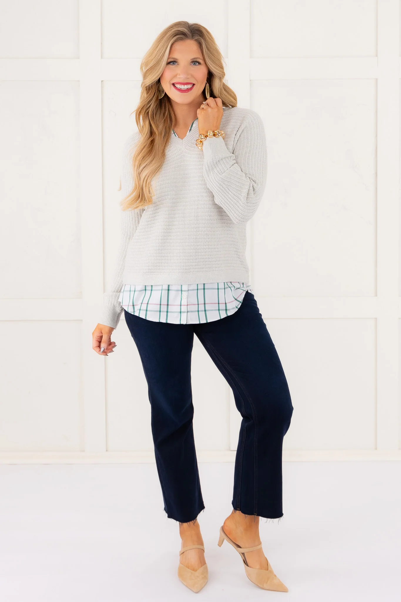 DOORBUSTER - All About Layers Long Sleeve Sweater - Image 3