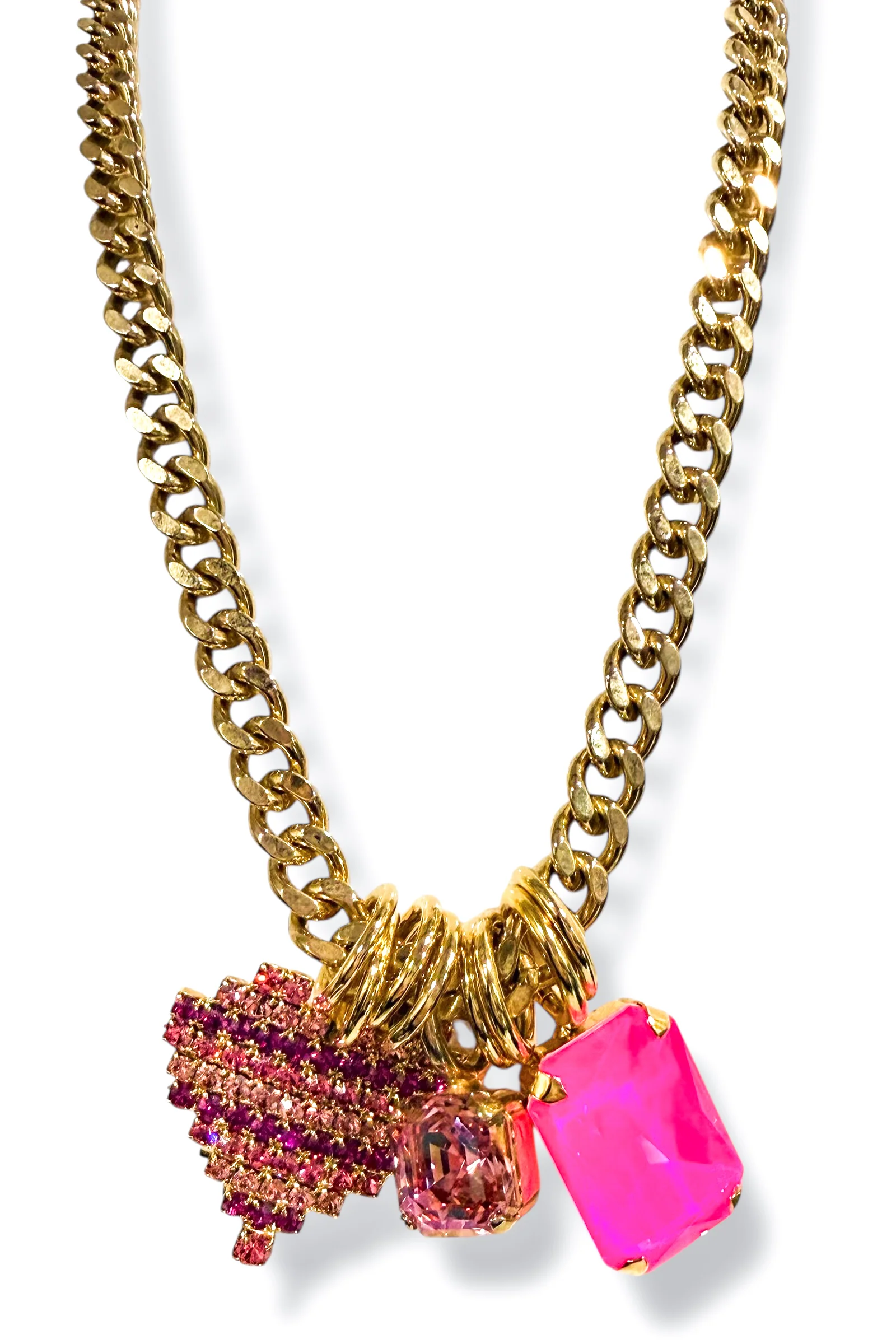 TOVA X TWT Be Mine Pink Charm Necklace