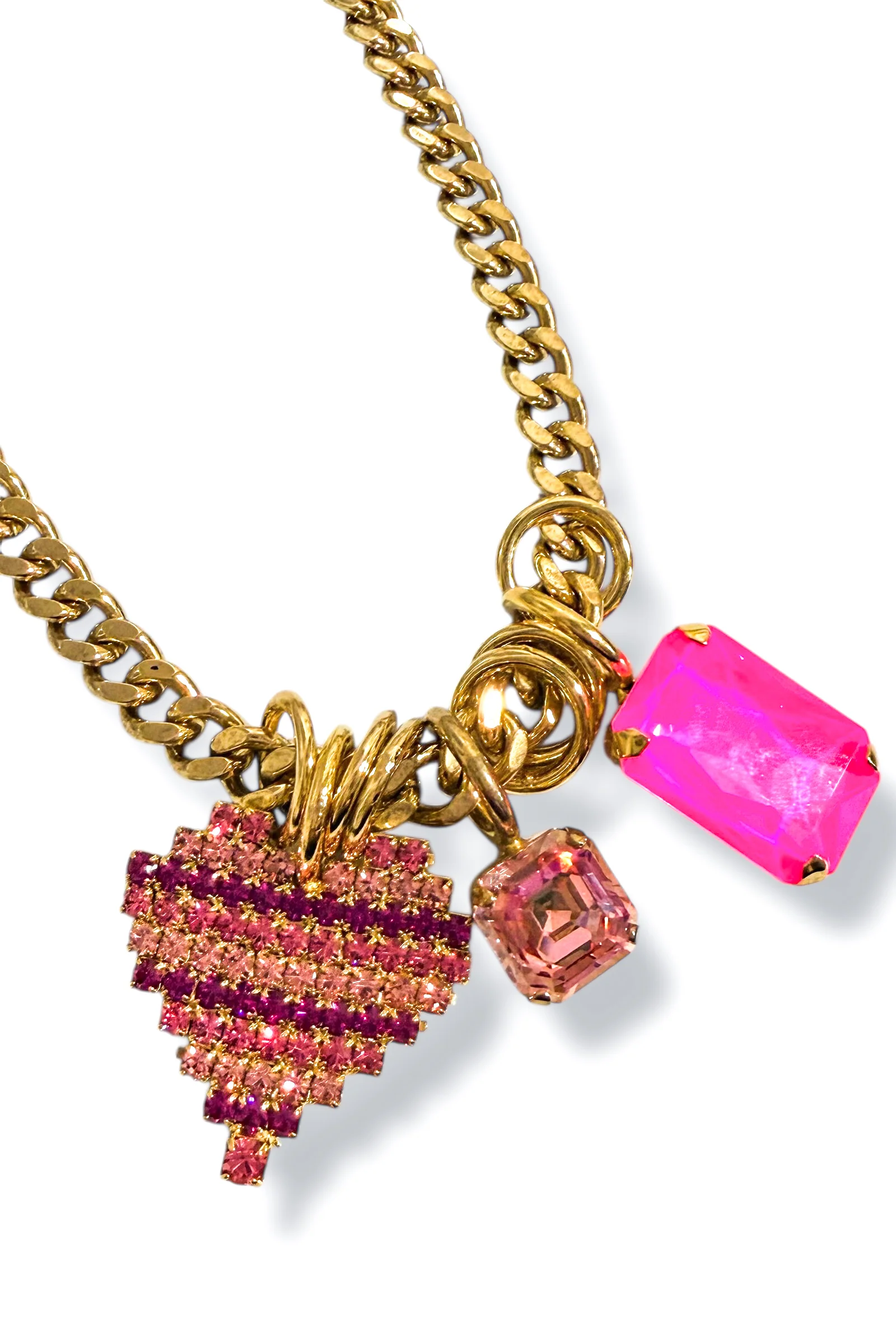 TOVA X TWT Be Mine Pink Charm Necklace - Image 2
