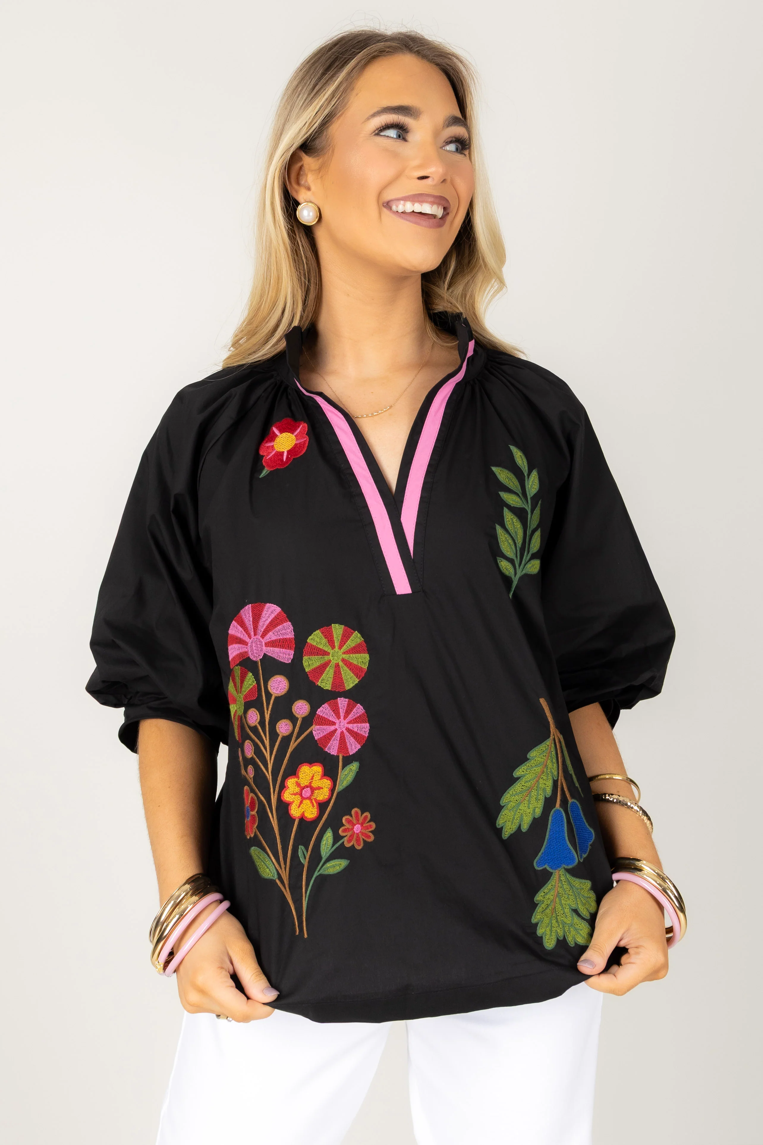 One And Only Black Short Sleeve Blouse - Image 5