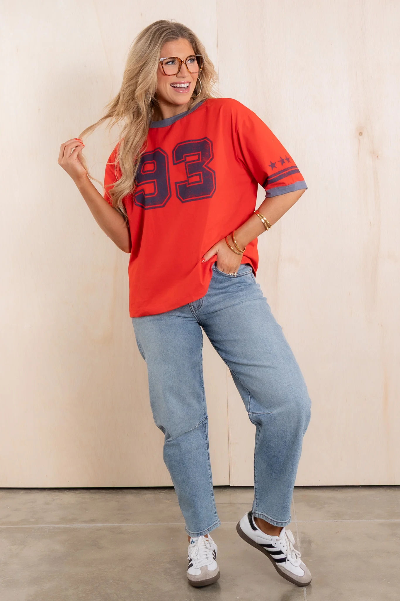 Varsity Cherry Red Short Sleeve T-Shirt *Final Sale*