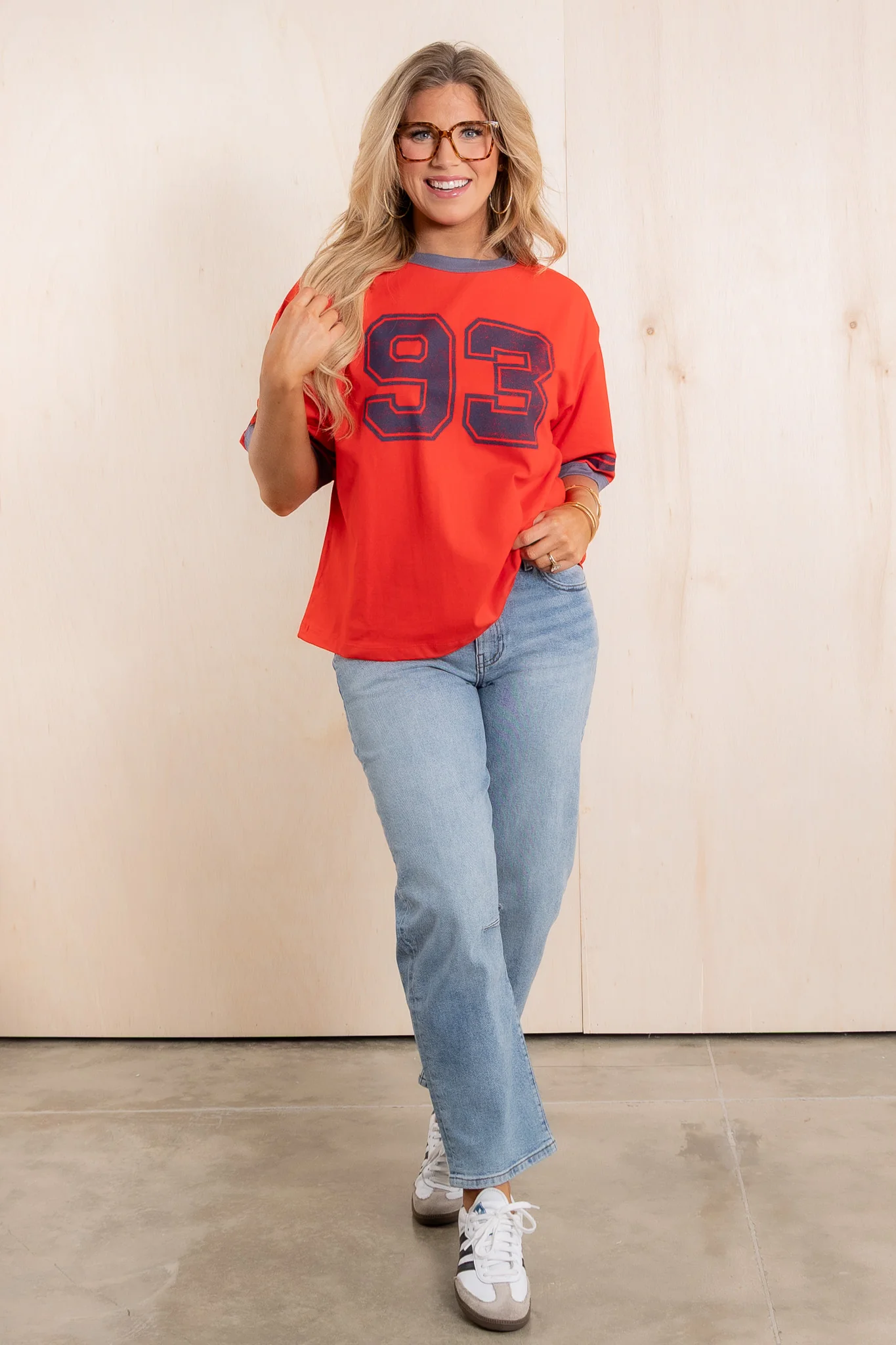 Varsity Cherry Red Short Sleeve T-Shirt *Final Sale* - Image 4