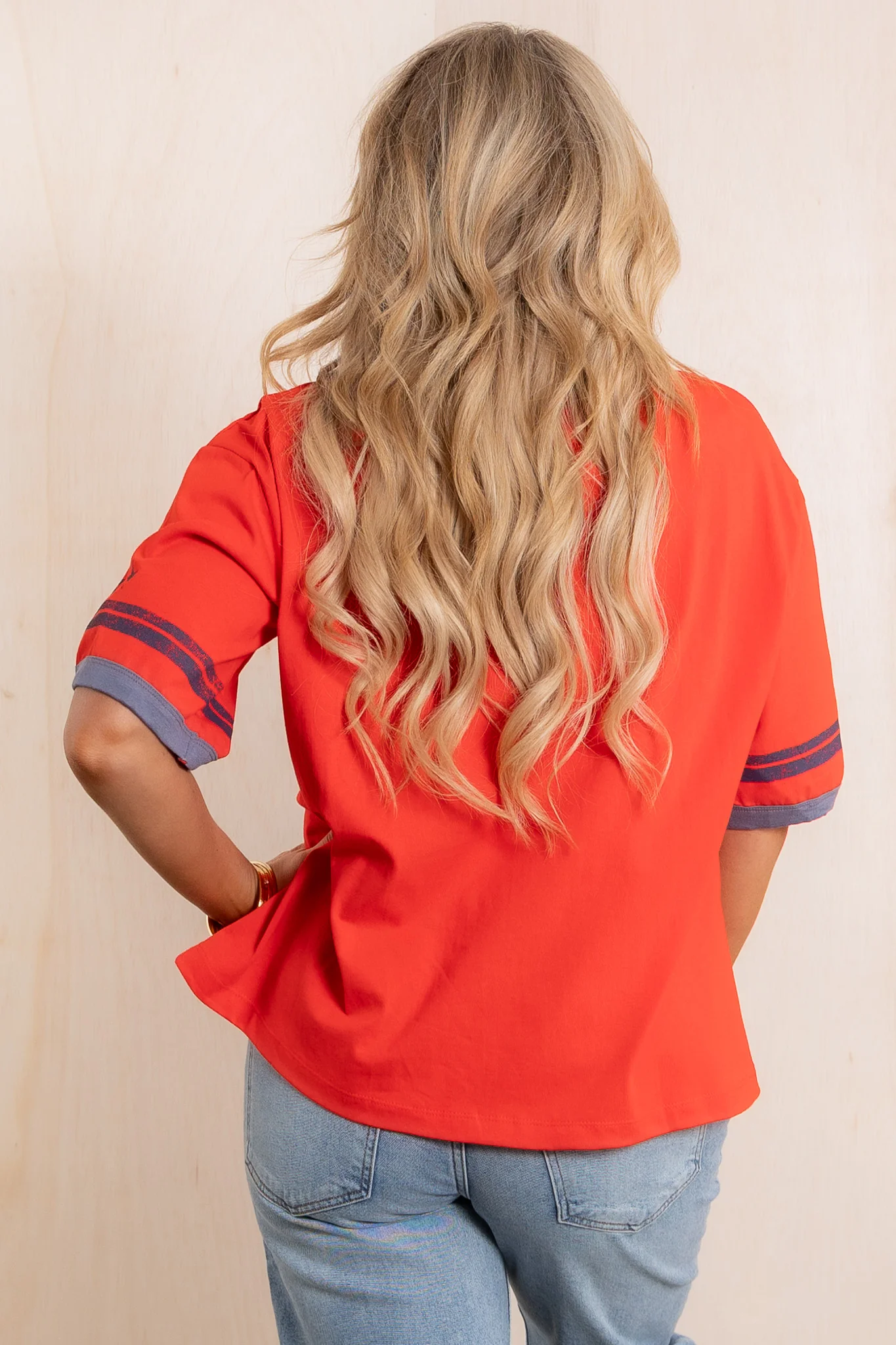 Varsity Cherry Red Short Sleeve T-Shirt *Final Sale* - Image 5