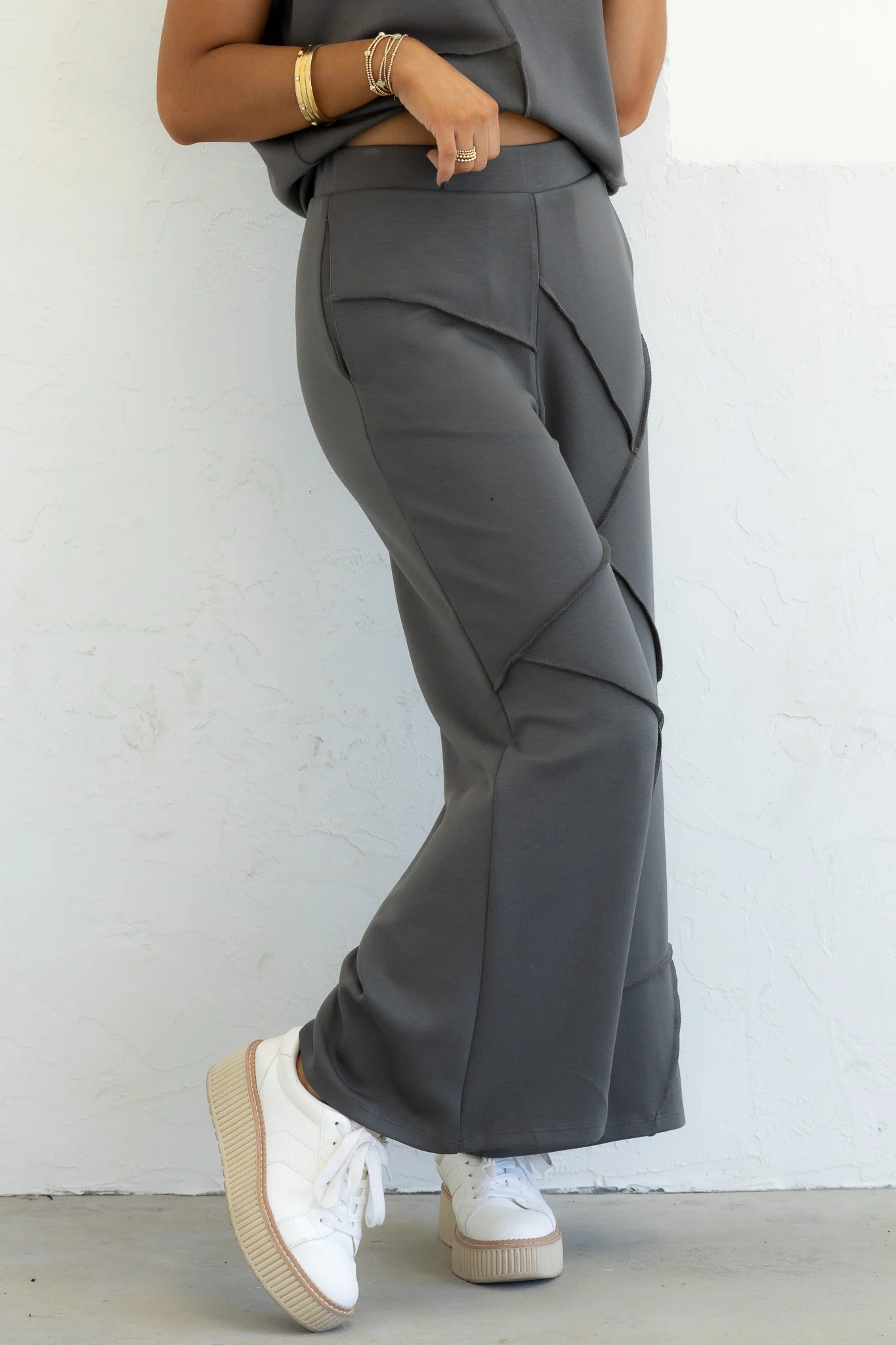 DOORBUSTER Veridy Grey Wide Leg Pant - Image 4