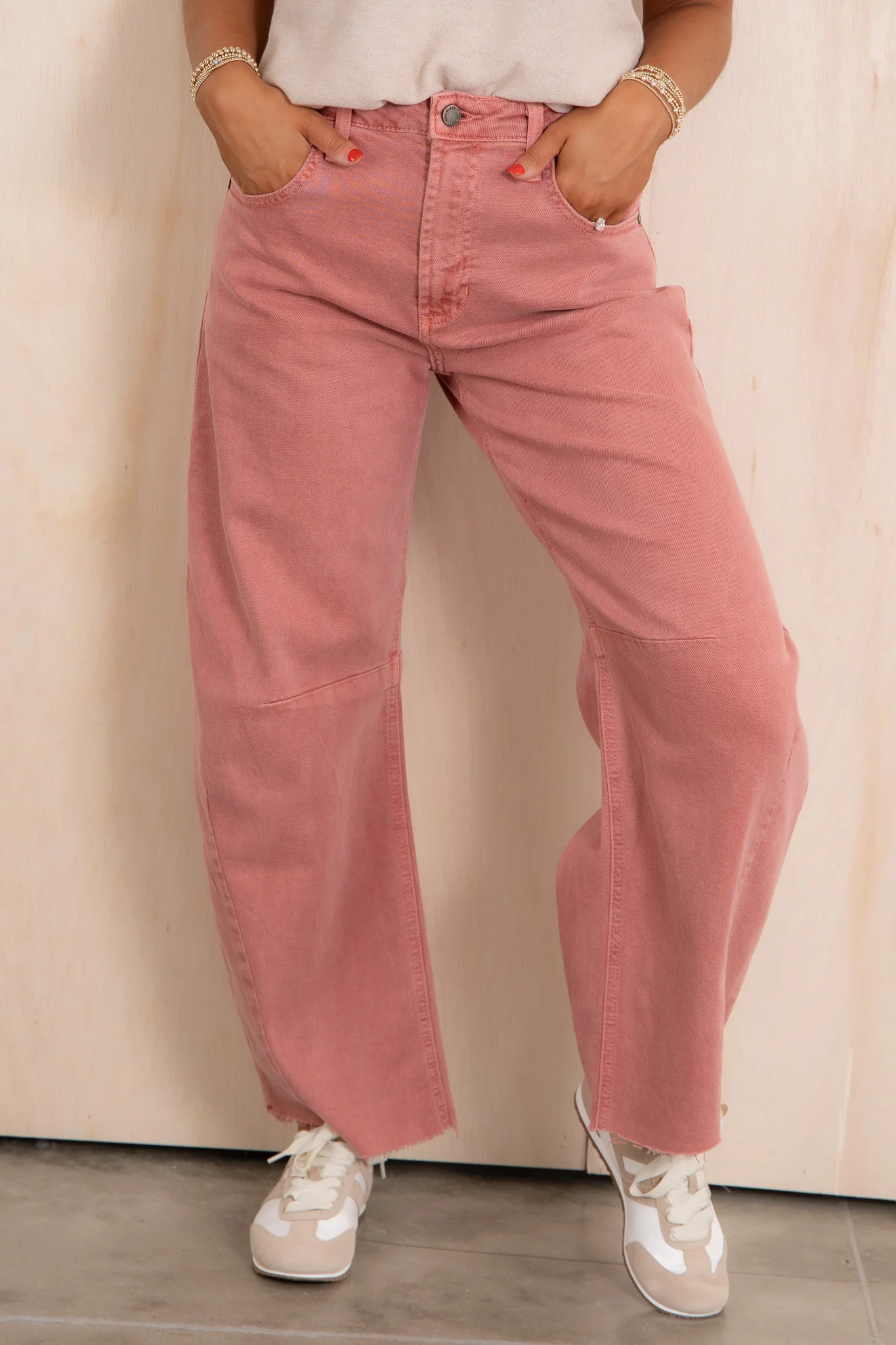 JUST BLACK DENIM Vintage Mauve Barrel Jean *Final Sale*