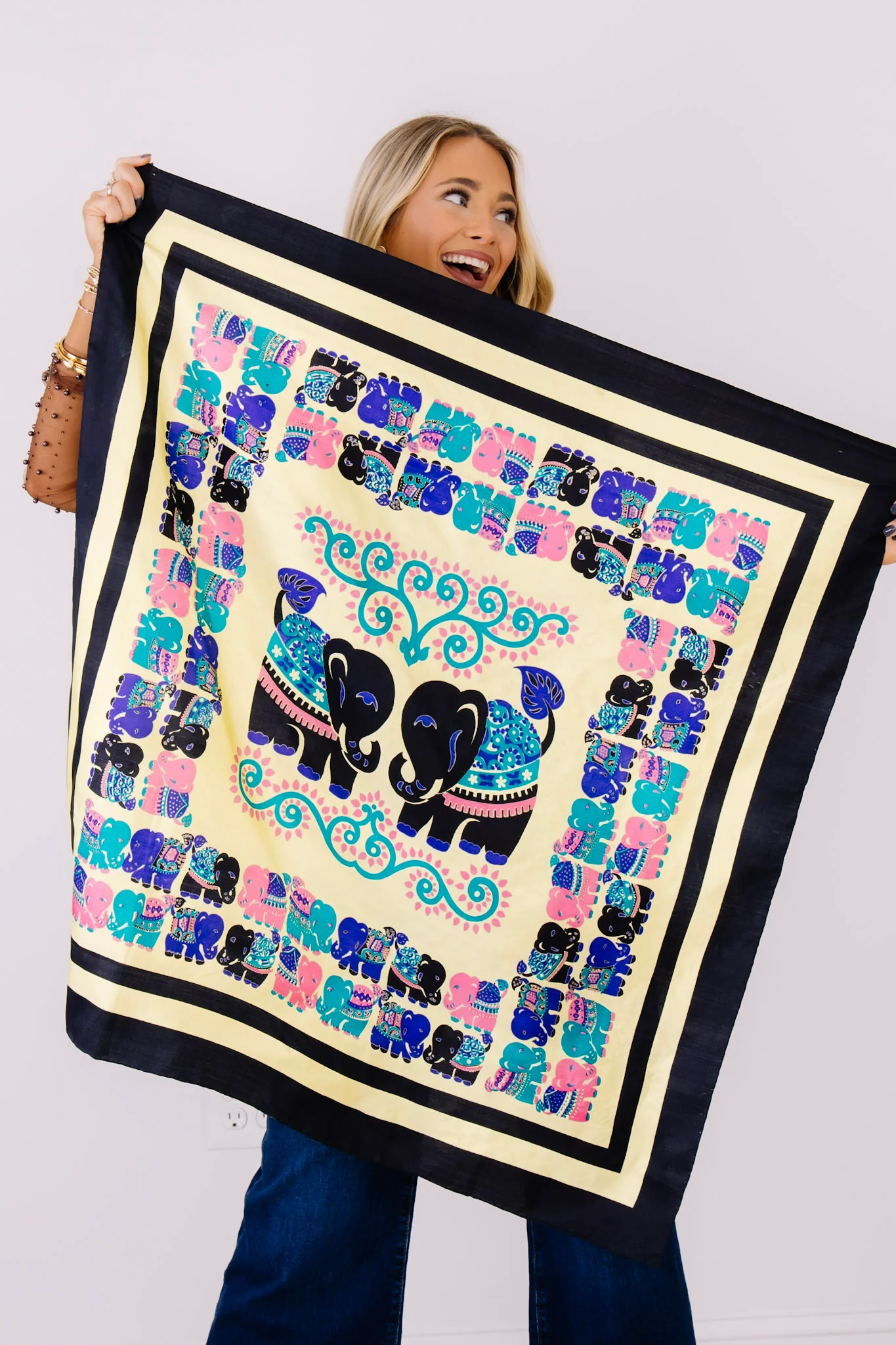 Made in the Deep South Vintage Thai Silk Scarf
