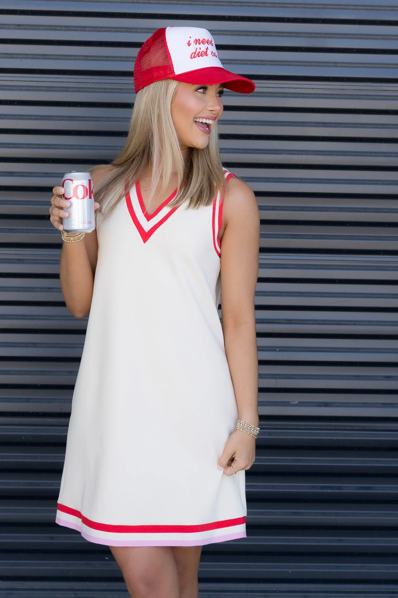 Wait For It Cream Sleeveless Mini Dress *Final Sale* - Image 2