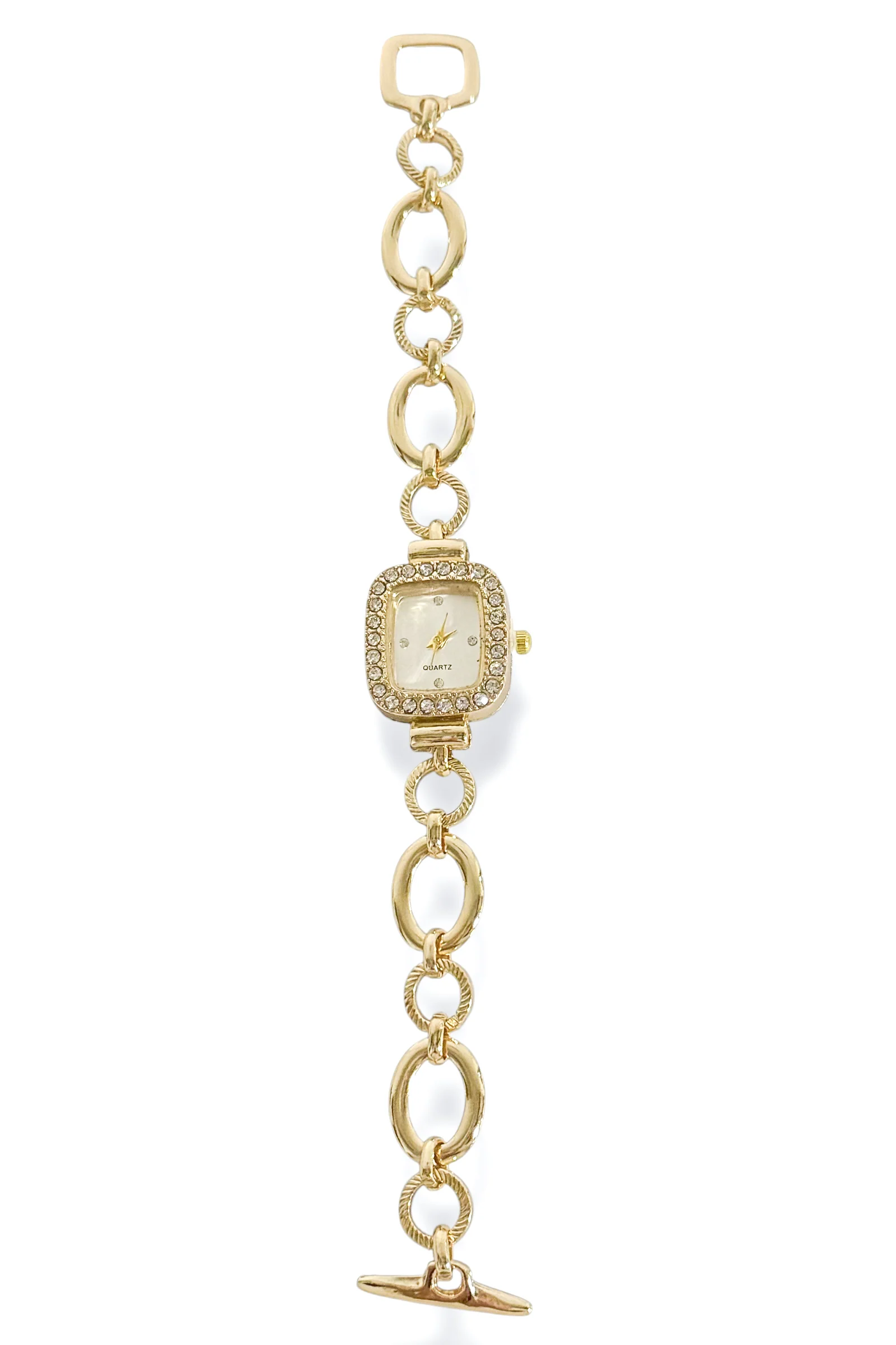 Time Will Tell Gold Watch Bracelet