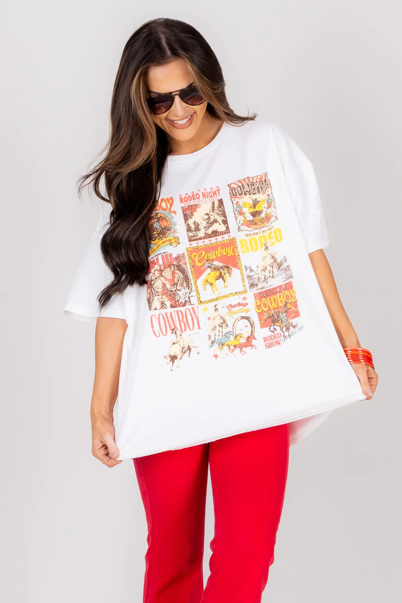 Western Cowboys White Short Sleeve Tee - Image 4