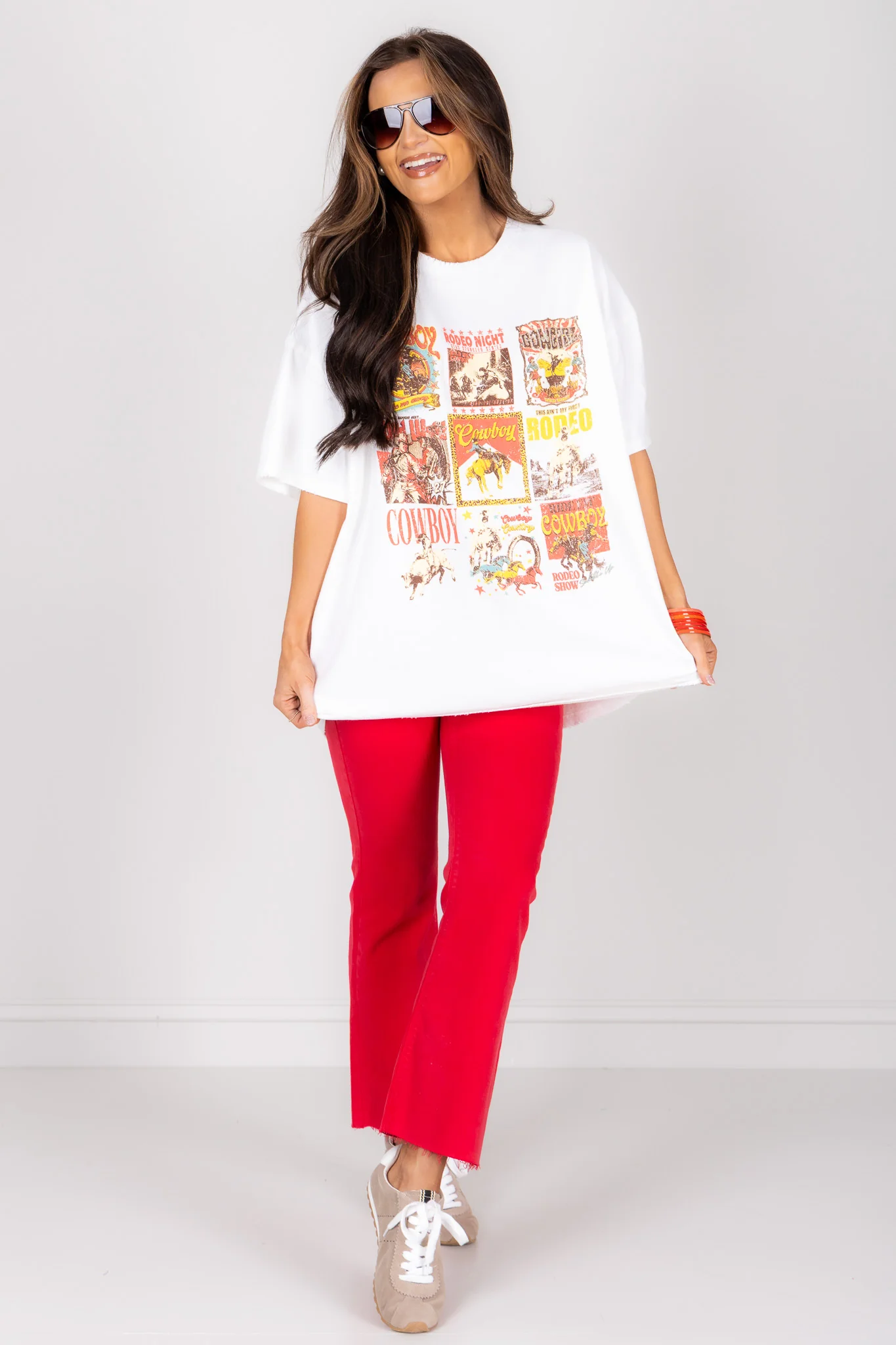 Western Cowboys White Short Sleeve Tee - Image 5
