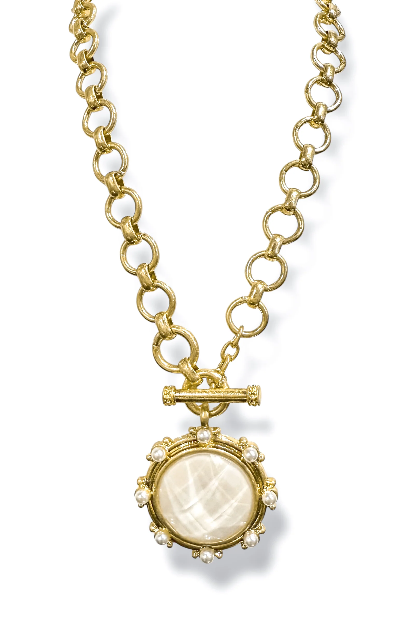 What A Feeling Ivory Pendant Necklace