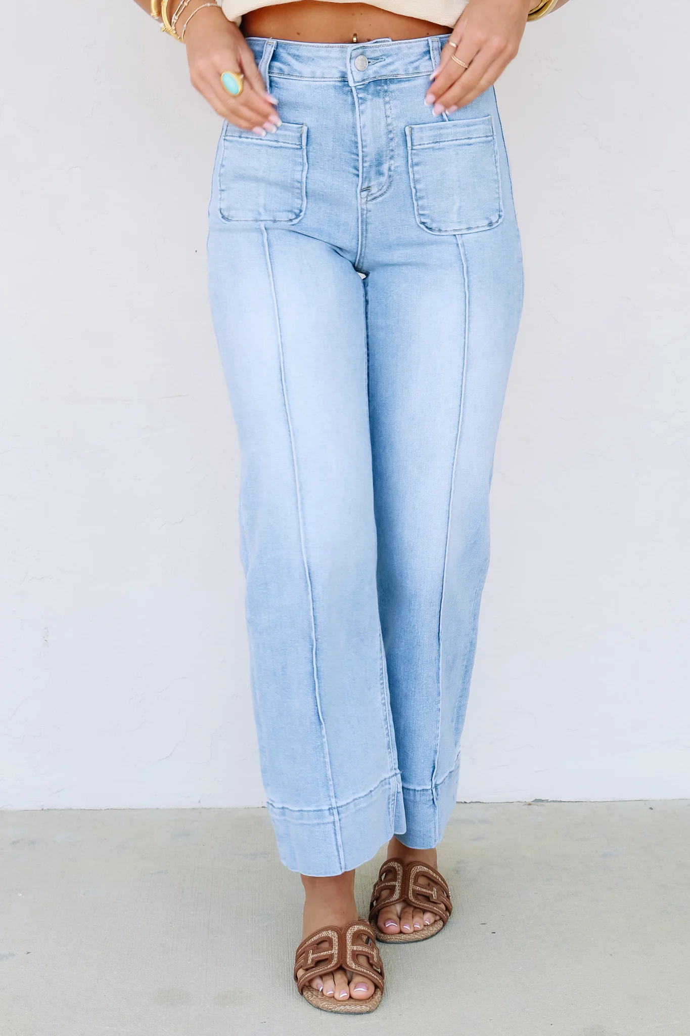 Miranda Wide Leg Light Denim Jean