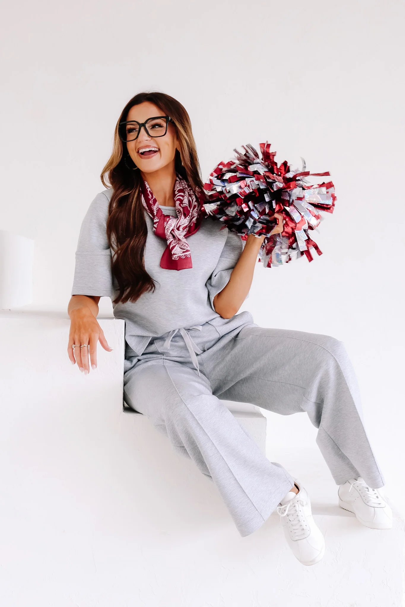 DOORBUSTER TWT Lux Collection Heather Grey Wide Leg Pant - Image 5