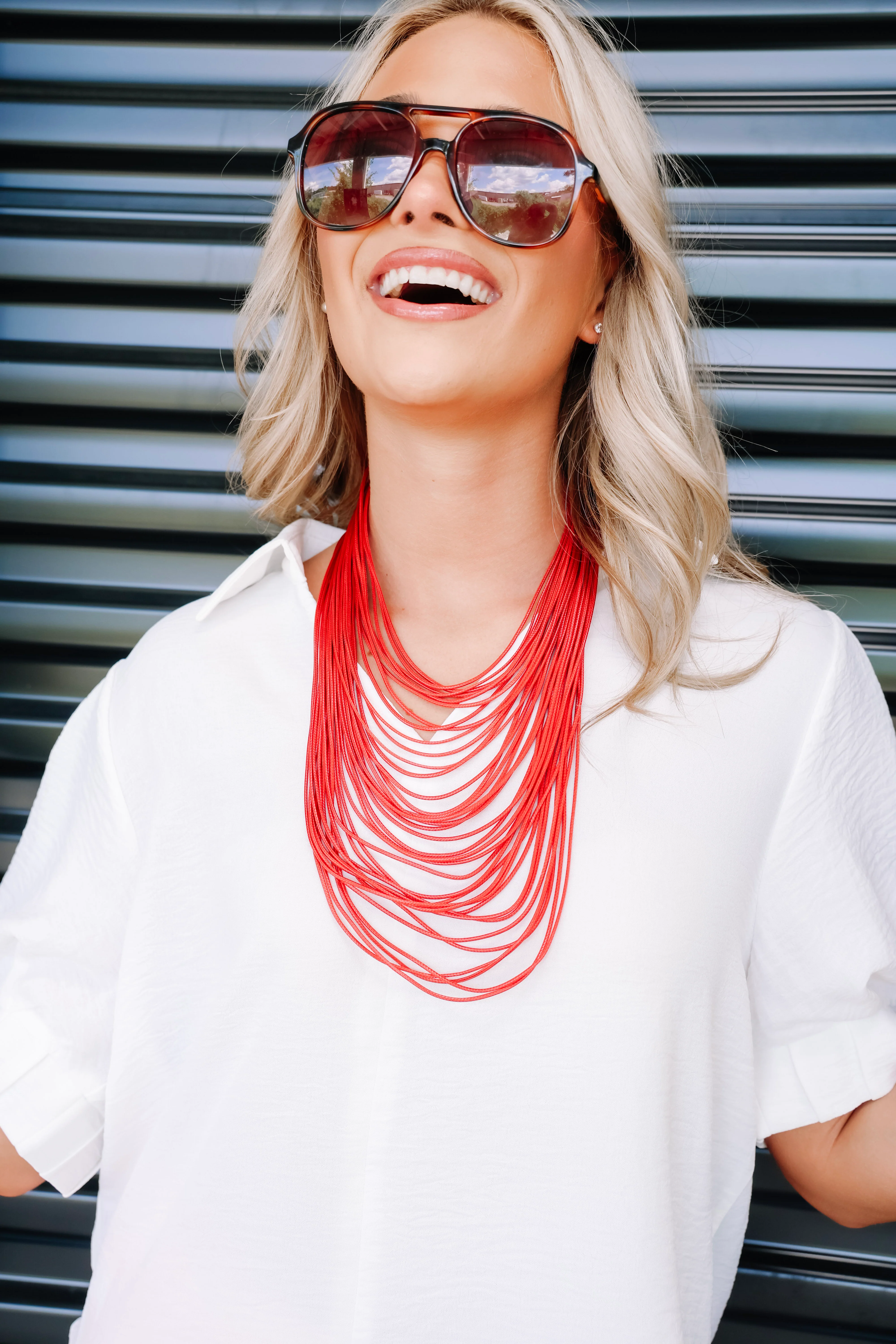 Kristalize x TWT Red Cord Necklace Set